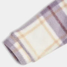 Miarcus Girls Mauve & White Chequered Regular Fit Shirt image 5