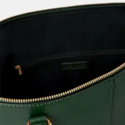 Accessorize London Green Textured Tote image 4