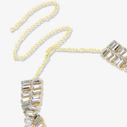 Sohi silver plated designer party necklace for women image 5