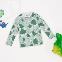 Pantaloons Junior Boys Canary Green Printed T-Shirt-picture-45