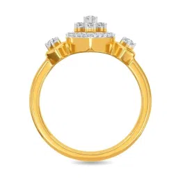 Kisna Diamond & Gold Jewellery Raesa 14k (585) Diamond & Gold Ring For Women image 5