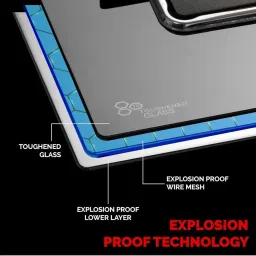 RICHFLAME Gas Stove with 3 Burners ( Black ) image 5