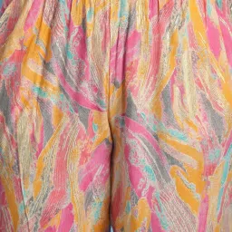 theRebelinme Pink Printed High Rise Capris image 5