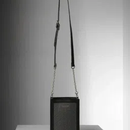 Van Heusen Black Printed Free Size Sling Handbag image 2