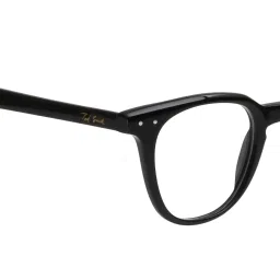 Ted Smith Black Square Unisex Eyewear Frames image 5