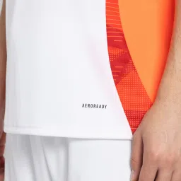 Adidas White 100% Polyester Slim PrintedJerseys image 5