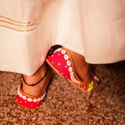 Rosabelle Women Embellished Party Mojaris Flats image 4