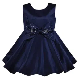 Wish Karo Girls Navy Blue Frock-picture-33