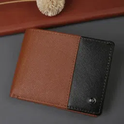 Louis Philippe Brown Color Block Wallet-picture-44