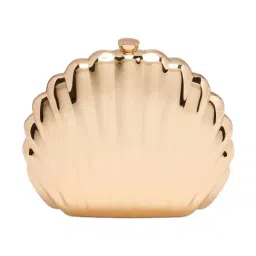 Forever New Gold Selene Medium Clutche-image-33