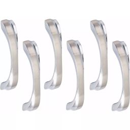 Atom Zinc Silver Glossy Finish Cabinet/Drawer Handle, CH-ZN-550-CPSS-04-106 (Pack of 6)-picture-30