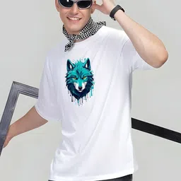 KAIDO Graphic Printed Drop-Shoulder Sleeves Oversized Cotton T-shirt image 2