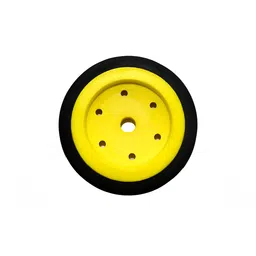 EasyMech 100mm Modified Heavy Duty(HD) Disc Wheel Yellow – 2pcs image 2
