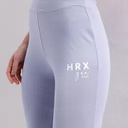 HRX by Hrithik Roshan Women Slit Hem Paneled Flared Yoga Track Pants image 4