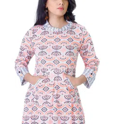 Silselah Printed A-Line Midi Dress image 3