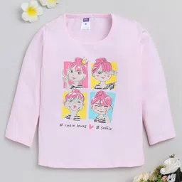 Nottie Planet Full Sleeves Selfie Printed T Shirt - Pink-picture-26