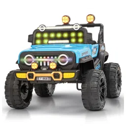 Baybee Blitz Battery Operated Jeep for Kids with RGB Windshield Light, USB, Bluetooth & Music | Baby Big Ride on Battery Car | Electric Jeep Car for Kids(Blue)-image-41