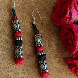 Weaves of Tradition Geometric Drop Earrings-picture-40