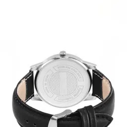 SZN Men Dial & Leather Straps Analogue Watch Aveo leather BlackSZNN36514391 image 3