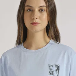 Pepe Jeans Blue Cotton Printed T-Shirt image 5