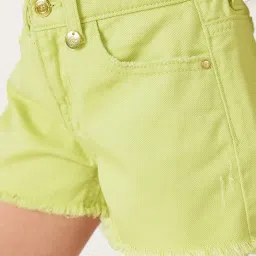 One Friday Kids Green Regular Fit Shorts image 5