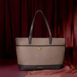 Accessorize London Brown Printed Tote image 3