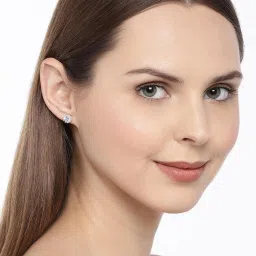 oomph OOMPHSilver Crown Cubic Zirconia and Gold Square Ear Stud and Drop Earrings Pack of 2 image 5