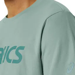 Asics Green Regular Fit Printed Sports T-Shirt image 5