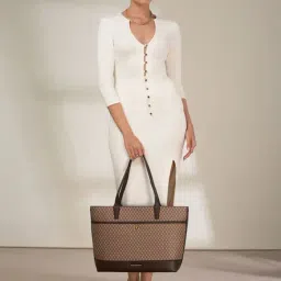 Accessorize London Brown Printed Tote image 2