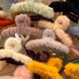 badodiya's Women Pack of 12 Barrettes Fur Grip Claw Clip-picture-15