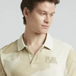 Pepe Jeans White Regular Fit Printed Polo T-Shirt image 5