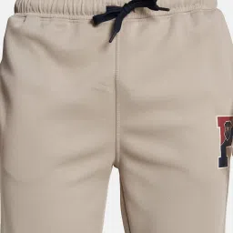 Octave Khaki Cotton Regular Fit Joggers image 5