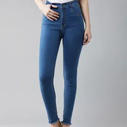 DOLCE CRUDO Blue High Rise Jeans-image-67