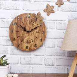 Romee Beige MDF Designer Wall Clock - Set of 1-image-17
