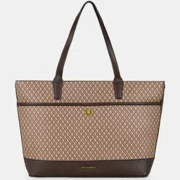 Accessorize London Brown Printed Tote image 4