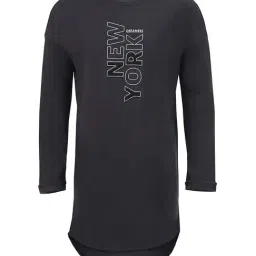 Jockey Kids Black Cotton Printed Full Sleeves T-Shirt-picture-26