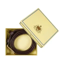 Hidesign Brown IVA Textured Casual Belt image 5