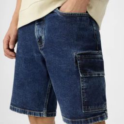 The Souled Store Blue Cotton Shorts-picture-14