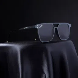 Resist Eyewear Black UV Protection Square Unisex Sunglasses image 2