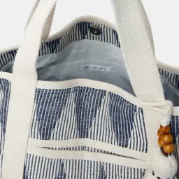 Accessorize London Blue Textured Tote image 4