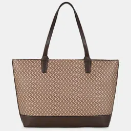 Accessorize London Brown Printed Tote image 5