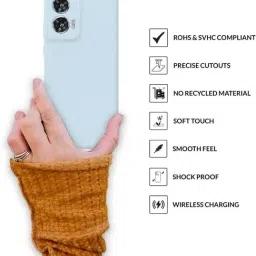 Sprig Back Cover for MOTOROLA EDGE 50 FUSION (Blue) image 4