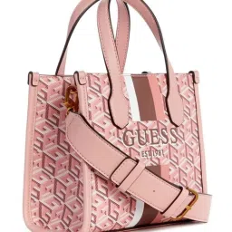 GUESS Apricot Rose SILVANA Printed Medium Tote image 5