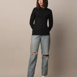 Only Black Printed Top image 5