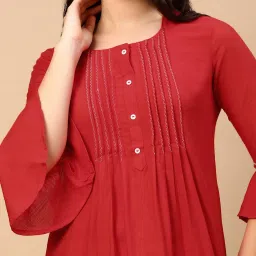 showoffff SHOWOFF Red Regular Fit Kurti image 5