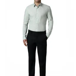Louis Philippe Green Cotton Slim Fit Printed Shirt image 5