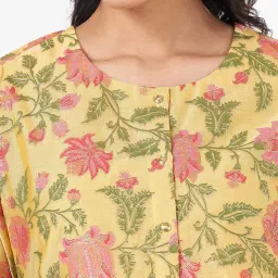 Rangmanch by Pantaloons Yellow Printed A Line Kurta image 5
