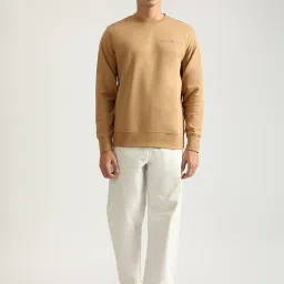 Gant Beige Poly Cotton Regular Fit Sweatshirts And Hoodies image 5
