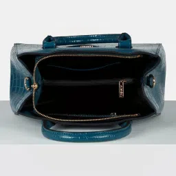 Allen Solly Blue Textured Free Size Handbag image 5