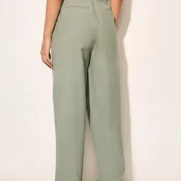 Only Green Solid Pants image 2